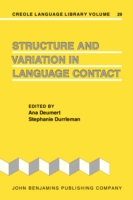 Structure and Variation in Language Contact