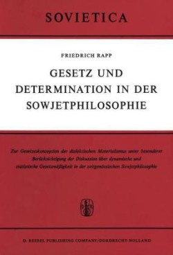 Gesetz und Determination in der Sowjetphilosophie