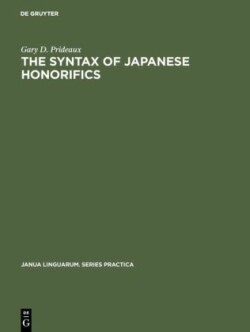 Syntax of Japanese Honorifics