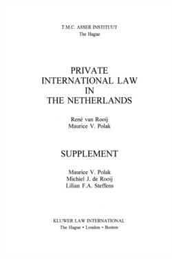 Private International Law in Netherlands