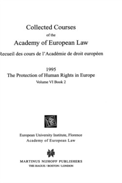 Collected Courses of the Academy of European Law 1995 Vol. VI - 2