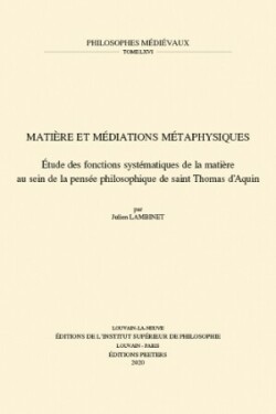 Matière et médiations métaphysiques