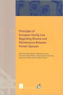 Principles of European Family Law Regarding Divorce