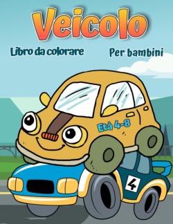 Libro da colorare di veicoli per bambini