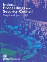 Index to proceedings of the Security Council 2009