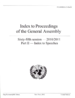 Index to proceedings of the General Assembly