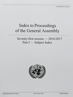 Index to proceedings of the General Assembly