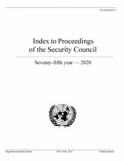 Index to proceedings of the Security Council