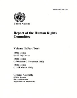 Report of the Human Rights Committee