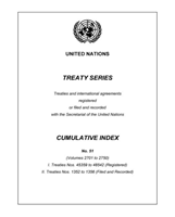 Treaty Series Cumulative Index Number 51