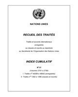 Recueil des Traités Index Cumulatif Number 51