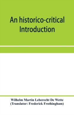 historico-critical introduction to the canonical books of the New Testament