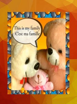 This is my family C'est ma famille A bilingual English French children's colourful family photo book and beginner book for learning French