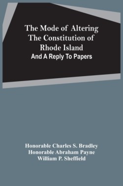 Mode Of Altering The Constitution Of Rhode Island