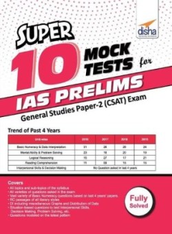 Super 10 Mock Tests for IAS Prelims General Studies Paper 2 (Csat) Exam