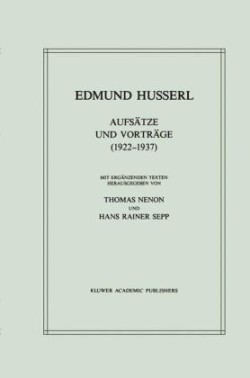 Aufsätze und Vorträge (1922–1937)