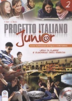 Progetto Italiano Junior 2 Libro di classe e Quaderno degli esercizi + CD + DVD