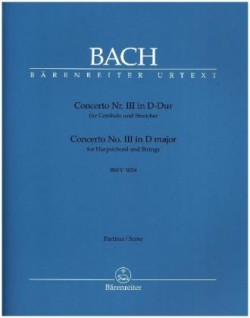 Concerto Nr. III für Cembalo und Streicher D-Dur BWV 1054, Partitur