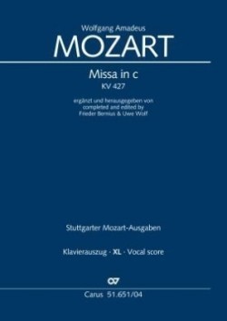 Missa in c (Klavierauszug XL)