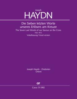 Die Sieben letzten Worte unseres Erlösers am Kreuze (Vokalfassung) (Klavierauszug)