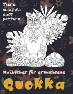 Malbucher fur Erwachsene - Mandala Easy Pattern - Tiere - Quokka