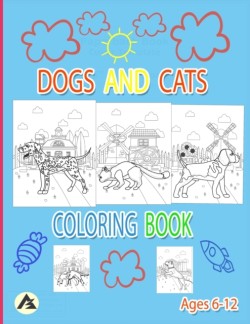 Dogs and cats coloring book