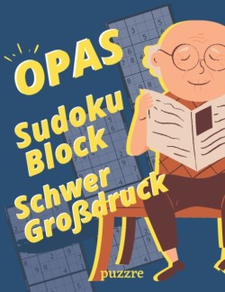 Opas Sudoku Block Schwer Großdruck