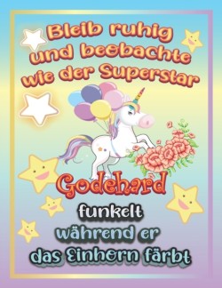 Bleib ruhig und beobachte wie Superstar Godehard funkelt wahrend sie das Einhorn farbt