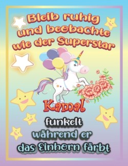 Bleib ruhig und beobachte wie Superstar Kamal funkelt wahrend sie das Einhorn farbt