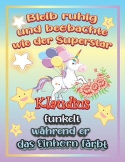 Bleib ruhig und beobachte wie Superstar Klaudius funkelt wahrend sie das Einhorn farbt