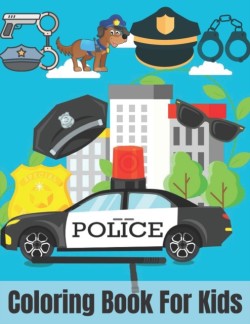 Police coloring book for kids