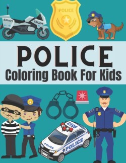 Police coloring book for kids