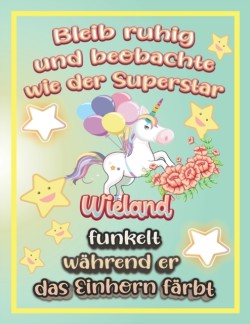 Bleib ruhig und beobachte wie Superstar Wieland funkelt wahrend sie das Einhorn farbt