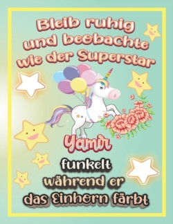 Bleib ruhig und beobachte wie Superstar Yamir funkelt wahrend sie das Einhorn farbt