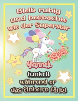 Bleib ruhig und beobachte wie Superstar Yannek funkelt wahrend sie das Einhorn farbt