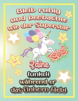 Bleib ruhig und beobachte wie Superstar Zaine funkelt wahrend sie das Einhorn farbt