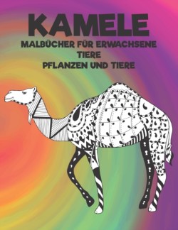 Malbucher fur Erwachsene - Pflanzen und Tiere - Tiere - Kamele