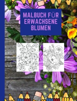 malbuch fur erwachsene blumen