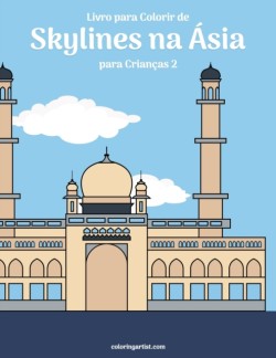 Livro para Colorir de Skylines na Ásia para Crianças 2