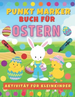 Punkt Marker Buch für Ostern. Aktivität für Kleinkinder.