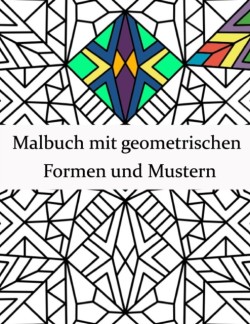 Malbuch mit geometrischen Formen und Mustern