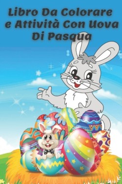 Libro da colorare e attivita con uova di Pasqua