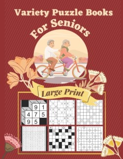 Variety Puzzle Books For Seniors Large Print