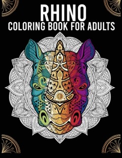 Rhino Coloring Book For Adults