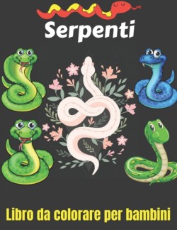 Serpenti Libro da colorare per bambini
