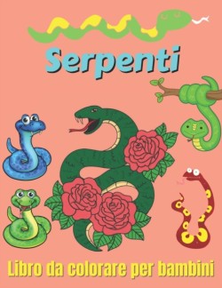 Serpenti Libro da colorare per bambini