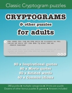 Cryptograms & other puzzles for adults